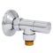 Кран угловой Laris 1/2" - 3/4" Обычный + эксцентрики 2шт. (LX-8202)
