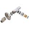 Кран угловой Laris 1/2" - 3/4" Обычный + эксцентрики 2шт. (LX-8202)