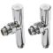 Кран угловой Laris 1/2" - 1/2" Удлиненный 2шт. (ZZ-5101)