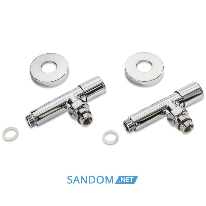 Кран угловой Laris 1/2" - 1/2" Удлиненный 2шт. (ZZ-5101)