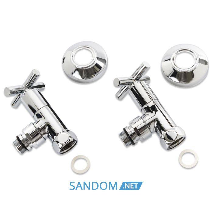Кран угловой Laris 1/2" - 3/4" Элит 2шт. (ZZ-4704)