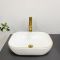Умывальник накладной VBI RAVENNA WHITE GOLD EDGE 46x32,5