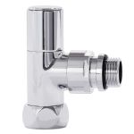 Кран угловой Laris Обычный 1/2" - 3/4" + эксцентрики 2шт. (ZZ-4701)