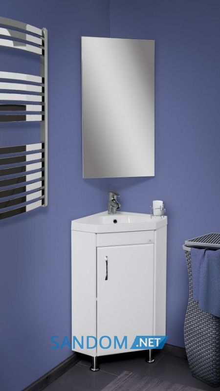 Зеркальный шкаф в ванную Сансервис Стандарт Z-40, угловой
