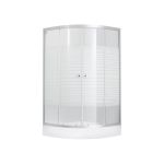 Душевая кабина Lidz Wieza SC80x80.SAT.LOW.L на мелком поддоне, стекло Linie