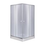 Душевая кабина Lidz Wawel SC90x90.SAT.LOW.GR на мелком поддоне, серое стекло