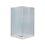 Душевая кабина Lidz Wawel SC90x90.SAT.LOW.FR на мелком поддоне, матовое стекло