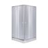 Душова кабіна Lidz Wawel SC80x80.SAT.LOW.GR з низьким піддоном, сіре скло
