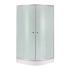 Душевая кабина Lidz Latwa SC90x90.SAT.LOW.FR на мелком поддоне, матовое стекло