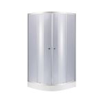 Душевая кабина Lidz Latwa SC80x80.SAT.LOW.GR на мелком поддоне, серое стекло