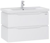 Тумба Sanwerk Alessa Air с умывальником Канте 60 белая