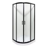 Душевая кабина Insana Mira black 90x90 на мелком поддоне