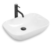 Умывальник (раковина) REA CLAUDIA 9447 WHITE накладной 51x34