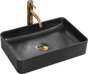 Умывальник (раковина) REA AVIA BLACK MAT накладной 50,5x34,5