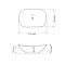 Умывальник накладной VBI TURIN WHITE 61,5x36