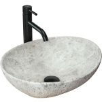 Умывальник (раковина) REA SOFIA LIGHT STONE накладной 41x34,5