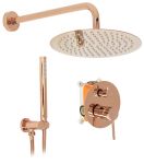 Душевой гарнитур скрытого монтажа REA LUNGO ROSE GOLD + BOX розовое золото
