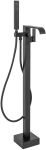 Смеситель для ванны REA CARAT BLACK MATT черный напольный