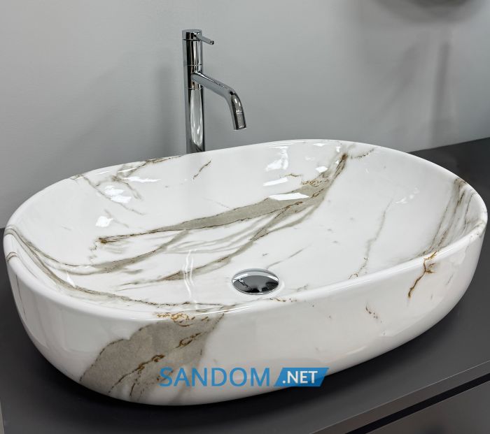 Умивальник накладний VBI MODENA LAVA 60x43