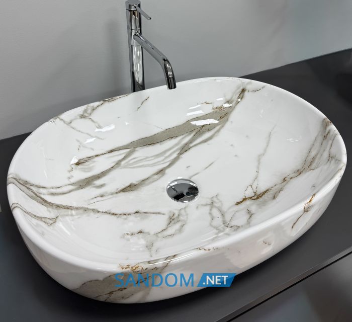 Умивальник накладний VBI MODENA LAVA 60x43