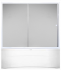 Шторка для ванної Ko&Po F 150x140 W-2