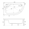Душевой поддон Shower Ferisya SW-6282 120x80x45