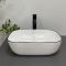 Умивальник накладний VBI RAVENNA WHITE BLACK EDGE 45,5x32