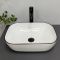 Умивальник накладний VBI RAVENNA WHITE BLACK EDGE 45,5x32