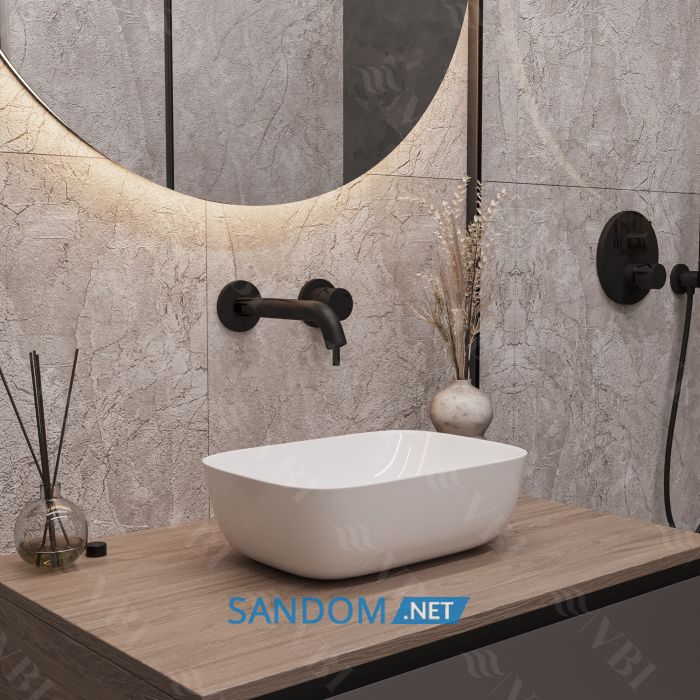 Умывальник накладной VBI RAVENNA S WHITE 36x25