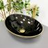 Умивальник накладний VBI PARMA BLACK GOLD EDGE 41,5x33,5