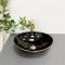 Умивальник накладний VBI PARMA BLACK GOLD EDGE 41,5x33,5