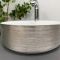 Умывальник накладной VBI PRATO BRUSH SILVER WHITE 36x36
