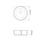 Умывальник накладной VBI PRATO MARBLE NATURE GLOSSY 36x36