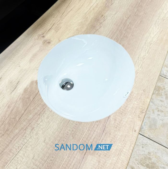 Умывальник врезной VBI MONZA WHITE 47x38