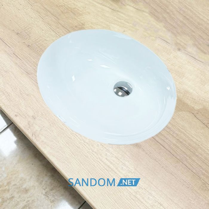 Умывальник врезной VBI MONZA WHITE 47x38