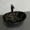 Умывальник накладной VBI PARMA MARBLE BLACK GLOSSY 41,5x33,5