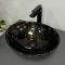 Умывальник накладной VBI PARMA MARBLE BLACK GLOSSY 41,5x33,5