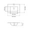 Умывальник врезной VBI FERRARA BLACK MATT 62x46