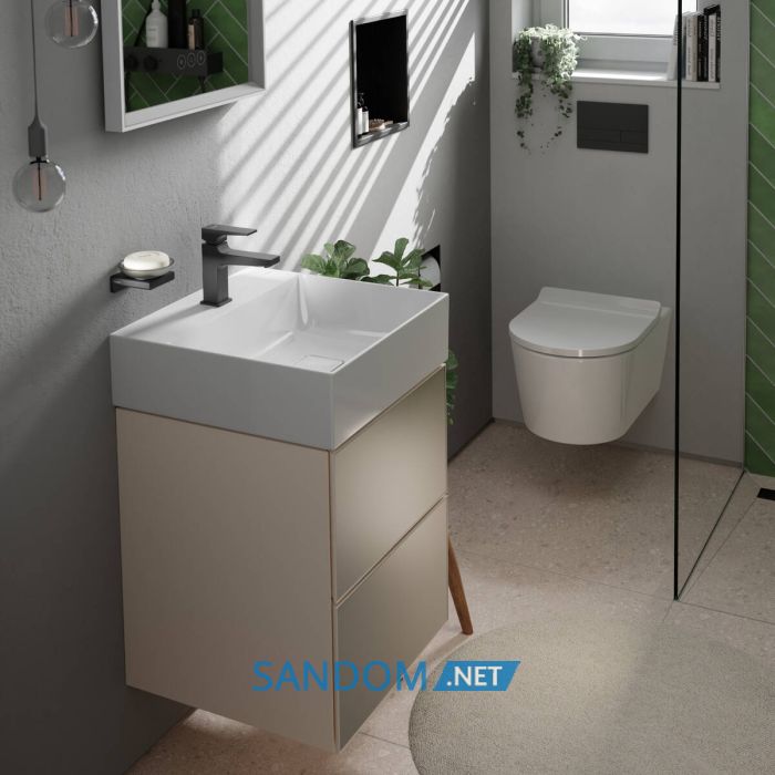 ELU PURA S унітаз підвісний 54*36,6см AquaHelix Flush, HygieneEffect, в комплекте з сиденням Slim з функцією SoftClose and QuickRelease