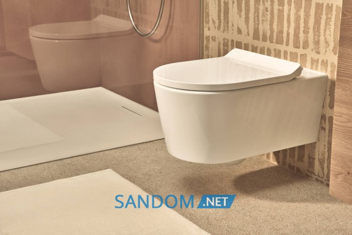 ELU PURA S унітаз підвісний 54*36,6см AquaHelix Flush, HygieneEffect, в комплекте з сиденням Slim з функцією SoftClose and QuickRelease