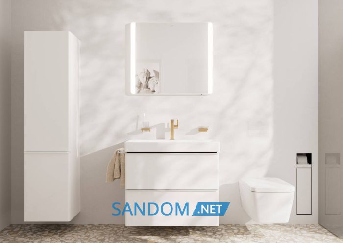 XARITA LITE Q дзеркало 80*70см з вертикальним LED подсвічуванням