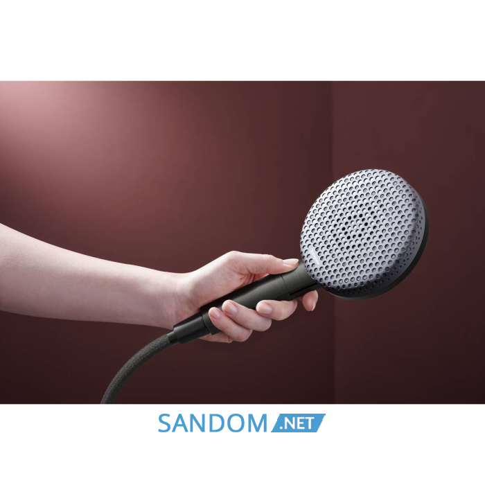 RAINDANCE ALIVE SELECT S ручний душ (3 типа струи RainAir, PowderRain, Massage), шліфованний чорний хром