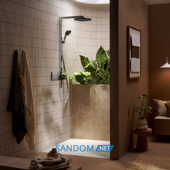 RAINDANCE ALIVE S душова система Showerpipe 300, 1jet, з термостатом, хром