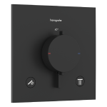 ECOSTAT COMFORT E термостат для 2х споживачів, ПМ, чорний матовий