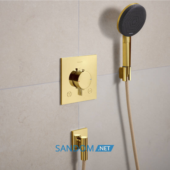 ECOSTAT COMFORT E термостат для 2х споживачів, ПМ, полірованне золото