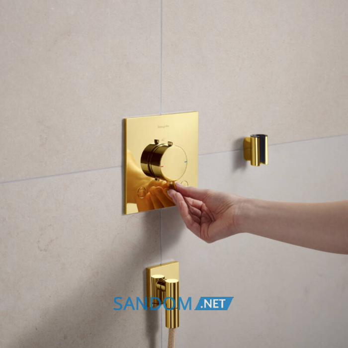 ECOSTAT COMFORT E термостат для 2х споживачів, ПМ, полірованне золото