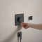 ECOSTAT COMFORT Q термостат для 2х споживачів, ПМ, шліфованний чорний хром