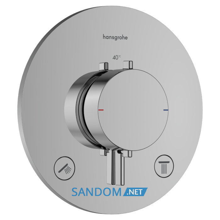 ECOSTAT COMFORT S термостат для 2х споживачів, ПМ, хром