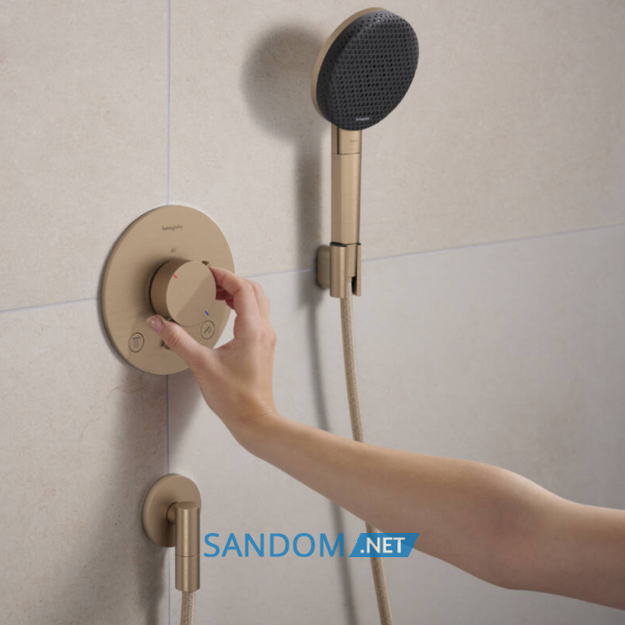ECOSTAT COMFORT S термостат для 2х споживачів, ПМ, шліфованна бронза