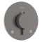 ECOSTAT COMFORT S термостат для 2х споживачів, ПМ, шліфованний чорний хром